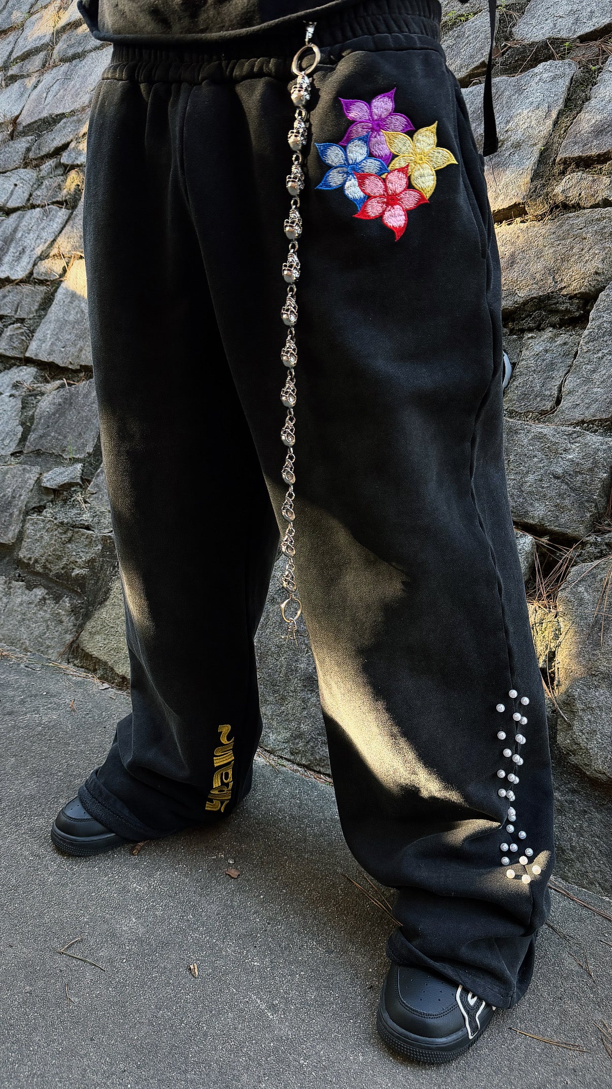 Time Awaits Bloomed Sweatpants